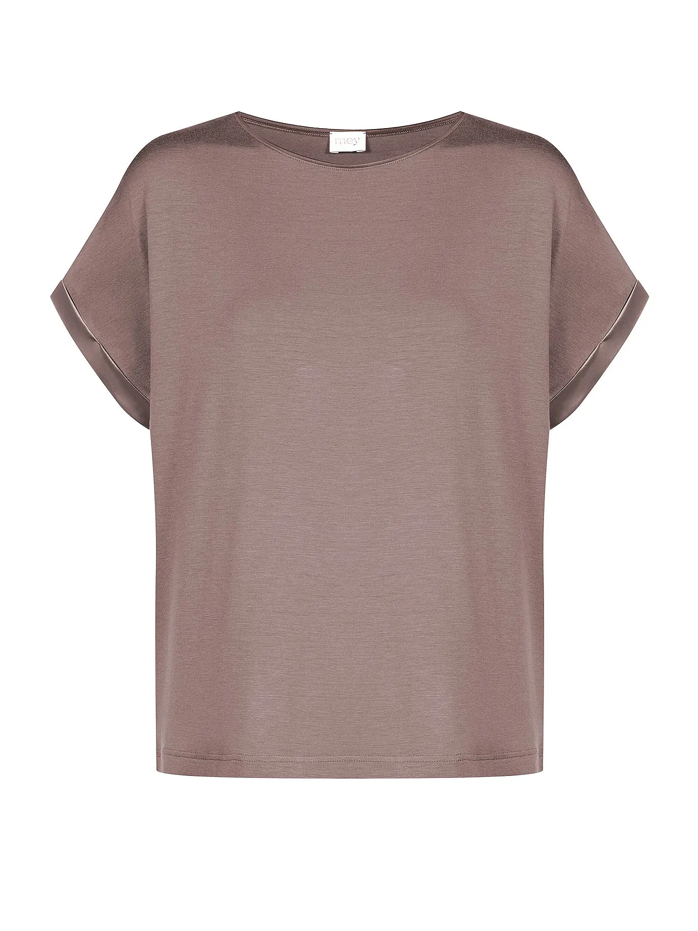 MEY | T-Shirt PURE CHIC thunder grey | hellbraun